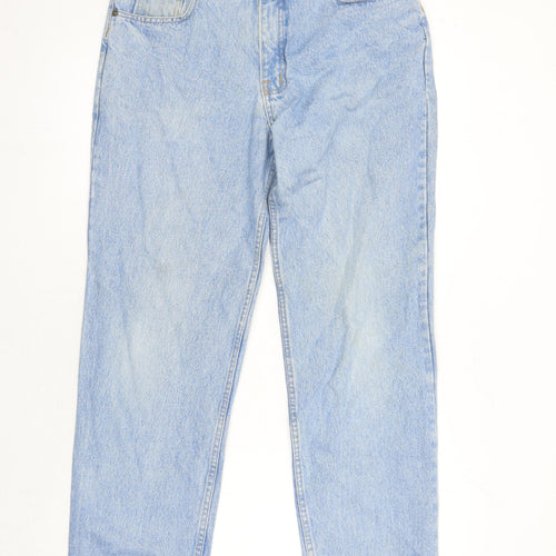 Denim Company Womens Blue Cotton Mom Jeans Size 34 in L27.5 in Regular