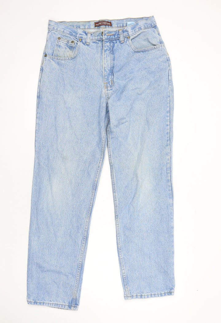 Denim Company Womens Blue Cotton Mom Jeans Size 34 in L27.5 in Regular