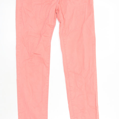 F&F Womens Pink Cotton Skinny Jeans Size 10 L29 in Regular
