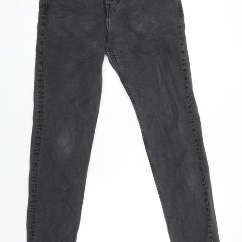 H&M Mens Black Cotton Skinny Jeans Size 33 in L30 in Extra-Slim