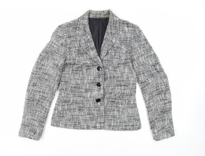 BHS Womens Grey Jacket Blazer Size 12 Button
