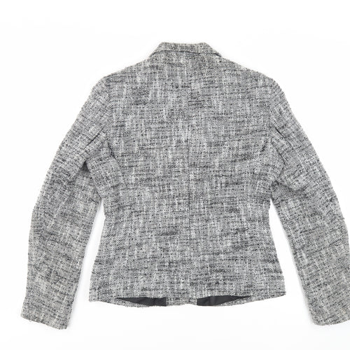 BHS Womens Grey Jacket Blazer Size 12 Button