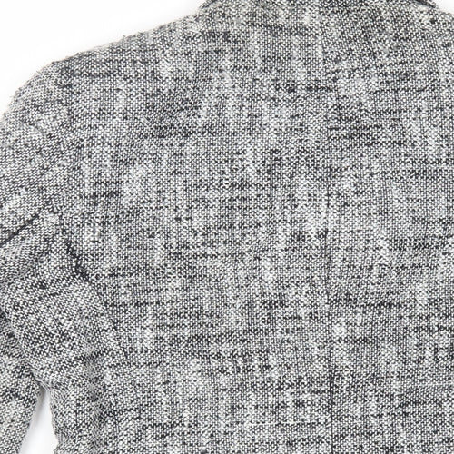 BHS Womens Grey Jacket Blazer Size 12 Button
