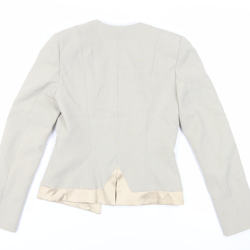 Hybrid Womens Green Jacket Blazer Size 10 Hook & Eye