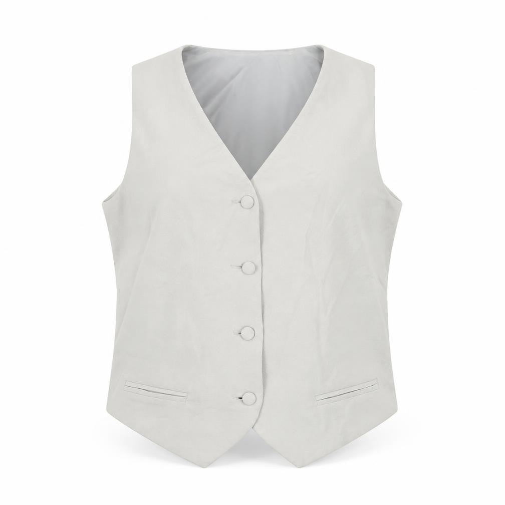 ASOS Womens Grey Jacket Waistcoat Size 8 Button