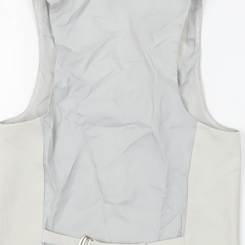 ASOS Womens Grey Jacket Waistcoat Size 8 Button