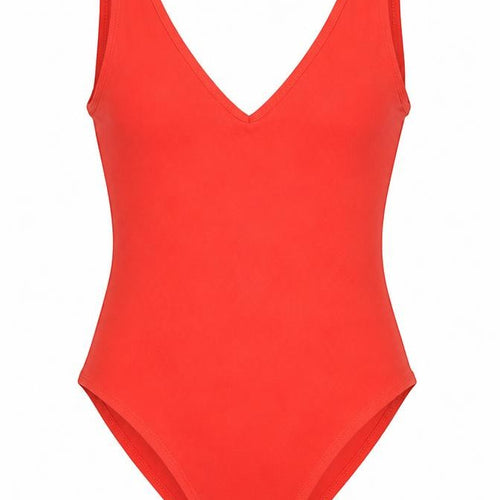 Miss Selfridge Womens Red Cotton Bodysuit One-Piece Size 12 Snap