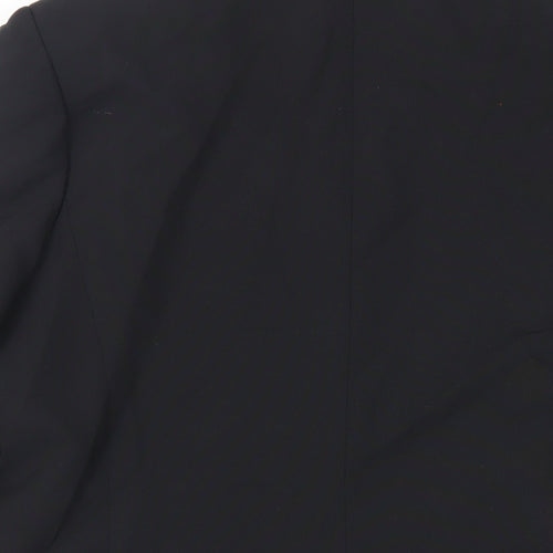 Classic Woman Womens Black Jacket Blazer Size 12 Button