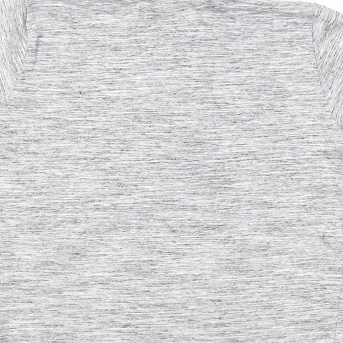 NEXT Boys Grey Cotton Pullover Polo Size 9 Years Collared Zip