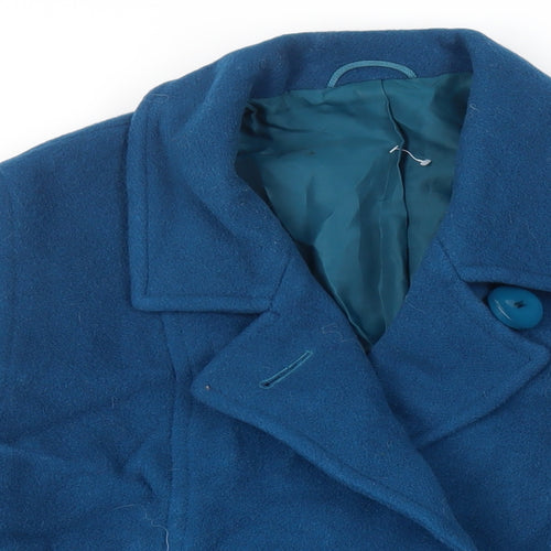 St Michael Womens Green Jacket Size 14 Button - Vintage