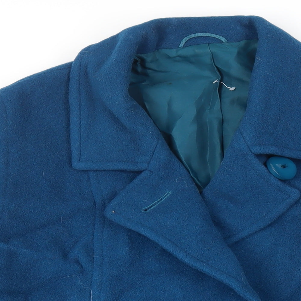 St Michael Womens Green Jacket Size 14 Button - Vintage