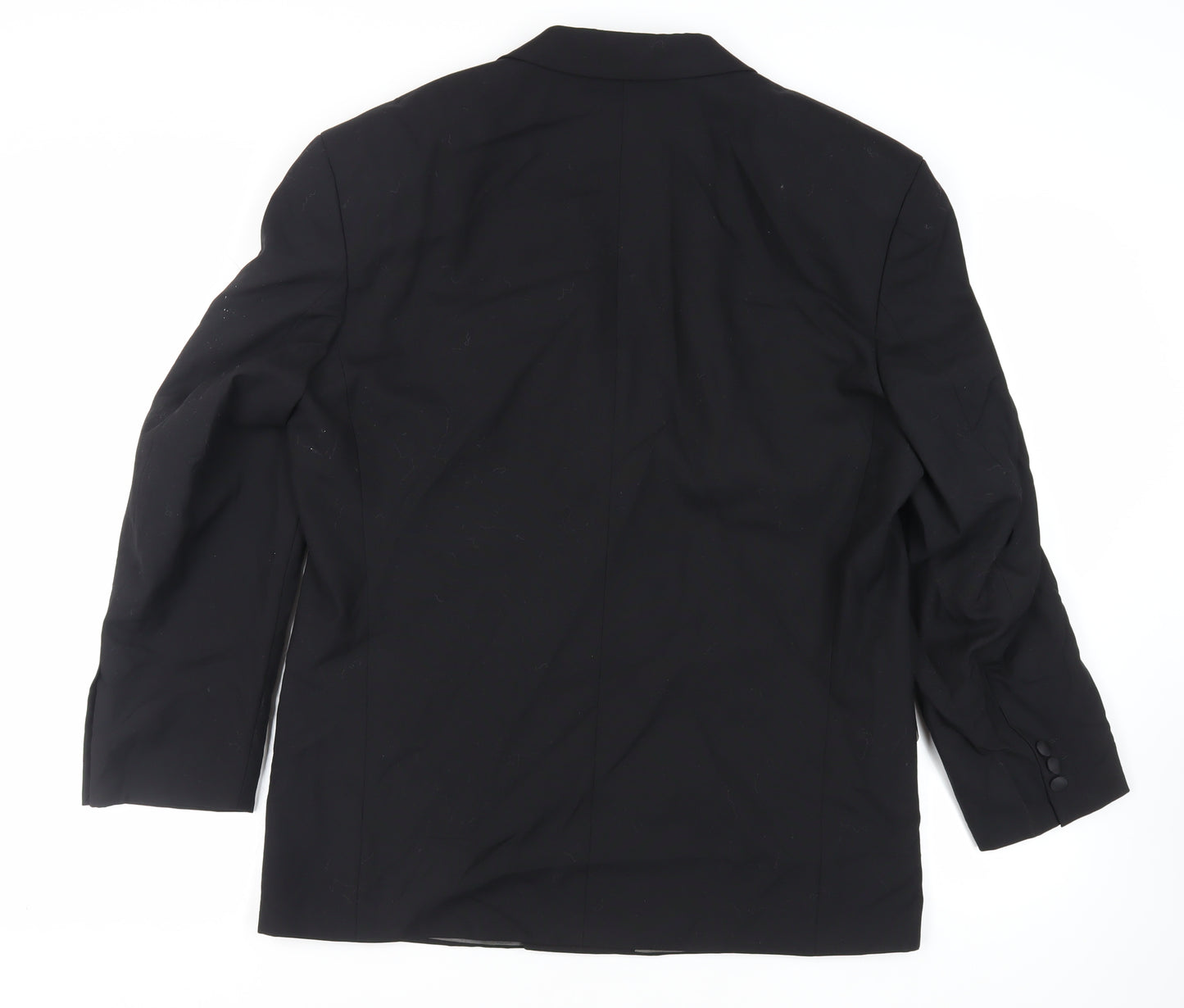 Horne Brothers Mens Black Wool Tuxedo Suit Jacket Size 42 Regular