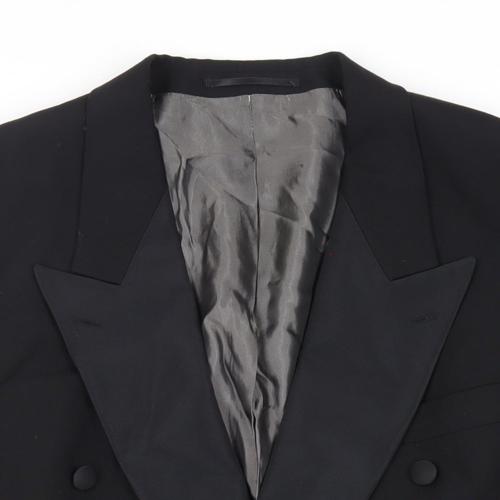 Horne Brothers Mens Black Wool Tuxedo Suit Jacket Size 42 Regular