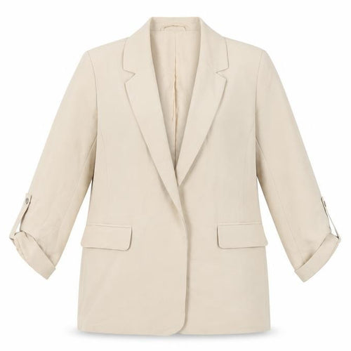 Pull&Bear Womens Beige Jacket Blazer Size M - Open