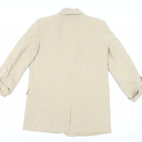 Pull&Bear Womens Beige Jacket Blazer Size M - Open