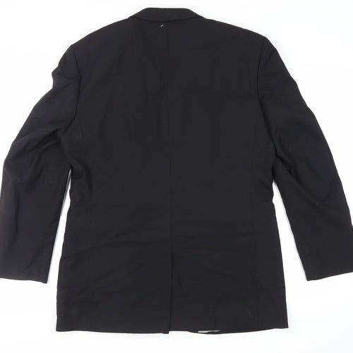 Karl Jackson Mens Black Polyester Tuxedo Suit Jacket Size 42 Regular