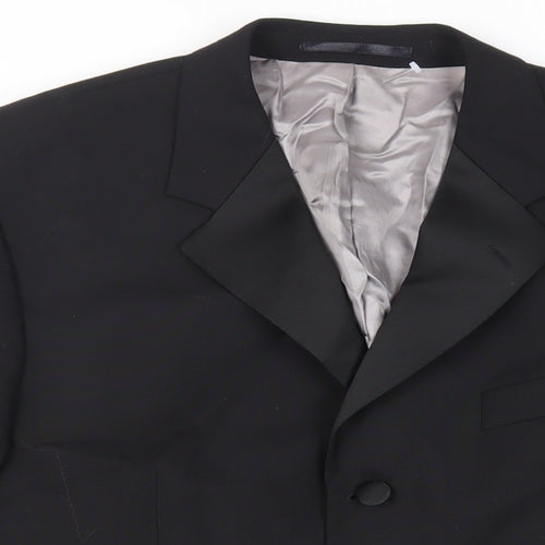 Karl Jackson Mens Black Polyester Tuxedo Suit Jacket Size 42 Regular