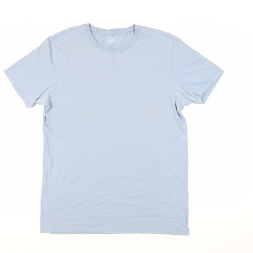 NEXT Mens Blue Cotton T-Shirt Size M Crew Neck