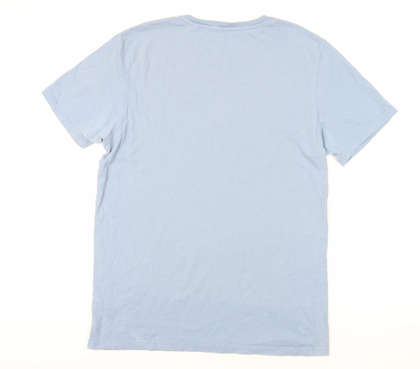 NEXT Mens Blue Cotton T-Shirt Size M Crew Neck