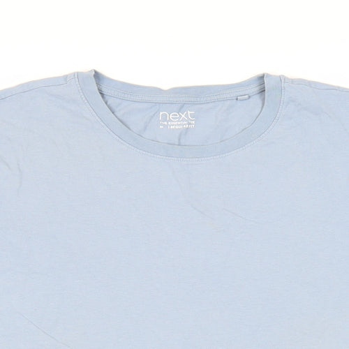 NEXT Mens Blue Cotton T-Shirt Size M Crew Neck