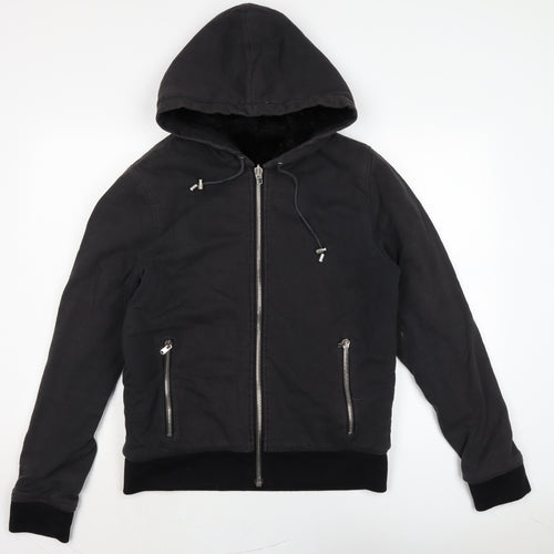 The Kooples Mens Grey Cotton Full Zip Hoodie Size L