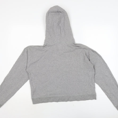 Jack Wills Womens Grey Cotton Pullover Hoodie Size 12