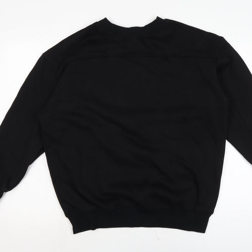 Versa Forma Womens Black Cotton Pullover Sweatshirt Size 8