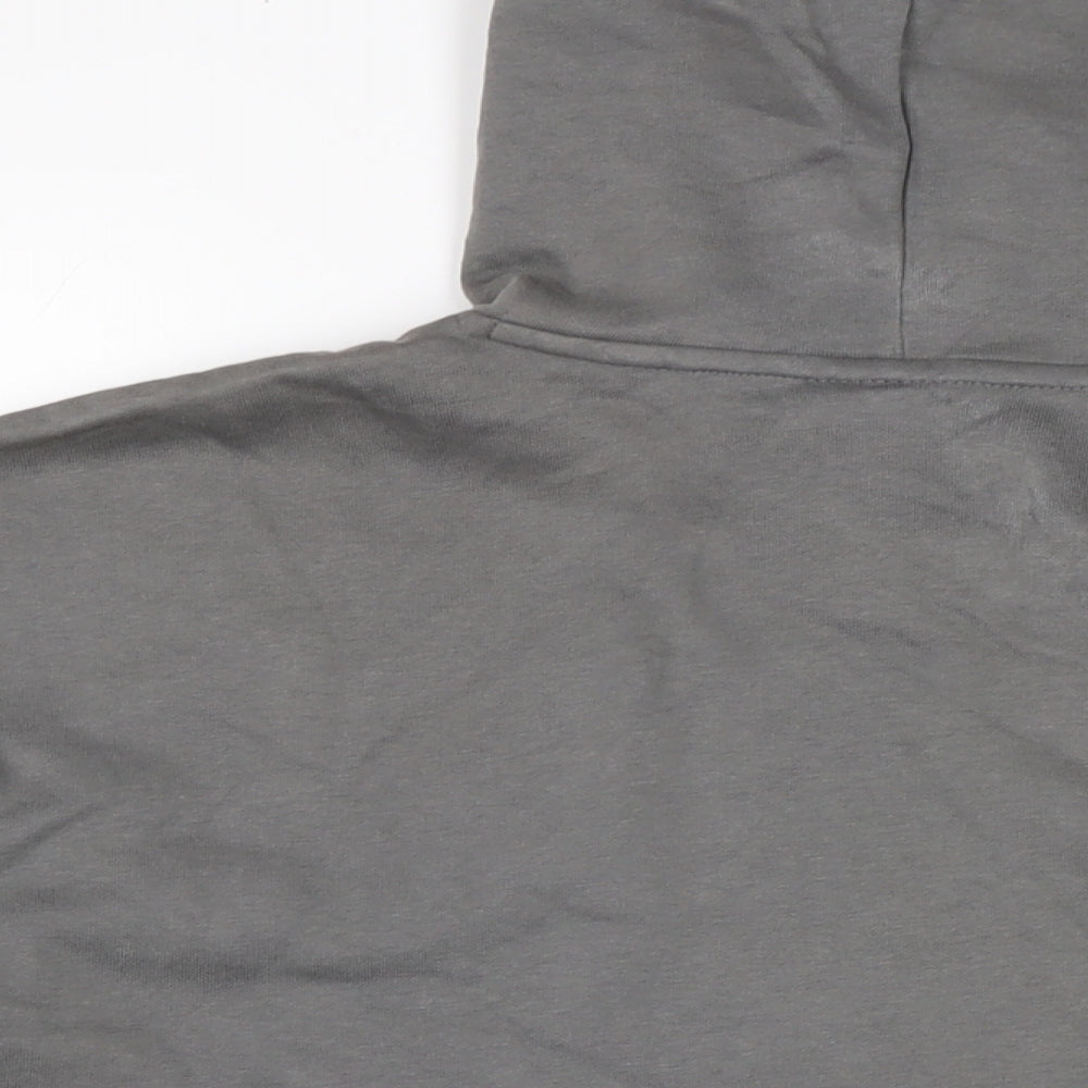 PUMA Womens Grey Cotton Pullover Hoodie Size 16