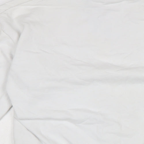 ellesse Womens White Cotton Pullover Sweatshirt Size 6