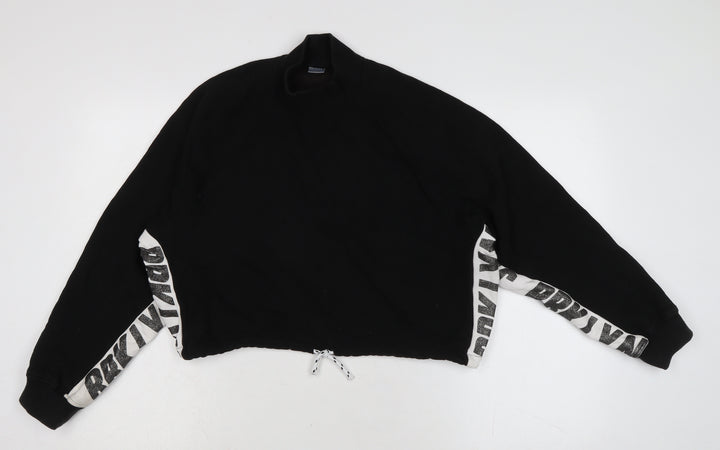 NEXT Girls Black Cotton Pullover Sweatshirt Size 16 Years