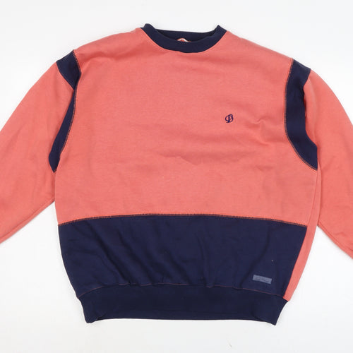 DASH Womens Pink Cotton Pullover Sweatshirt Size L