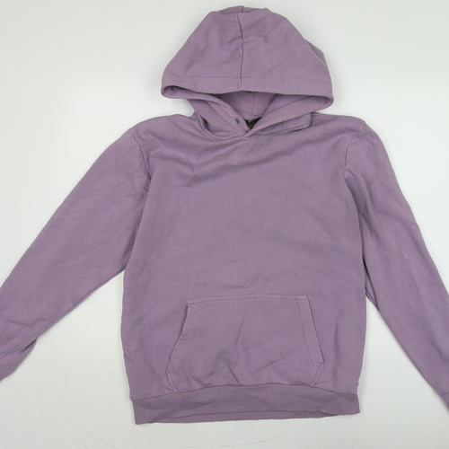 ONLY & SONS Womens Purple Cotton Pullover Hoodie Size L
