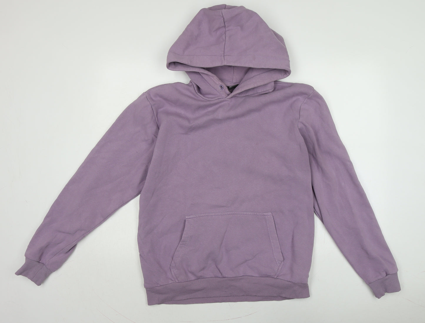 ONLY & SONS Womens Purple Cotton Pullover Hoodie Size L