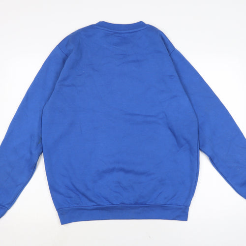 Cargo Quay Womens Blue Cotton Pullover Sweatshirt Size L
