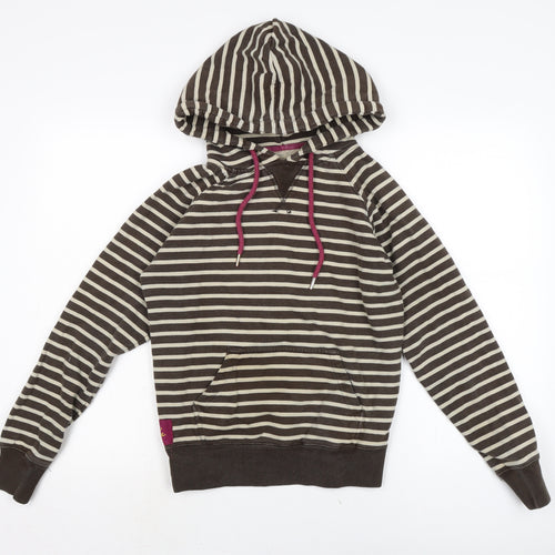 Joule Clothing Womens Brown Cotton Pullover Hoodie Size 8