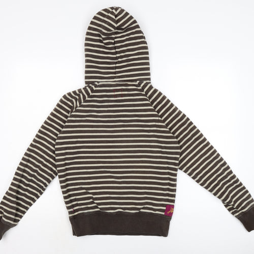 Joule Clothing Womens Brown Cotton Pullover Hoodie Size 8