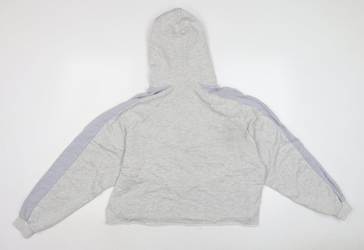 Pull&Bear Womens Grey Cotton Pullover Hoodie Size M