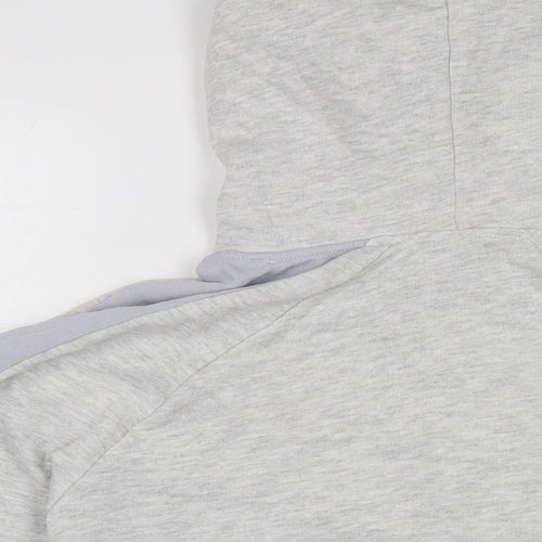 Pull&Bear Womens Grey Cotton Pullover Hoodie Size M