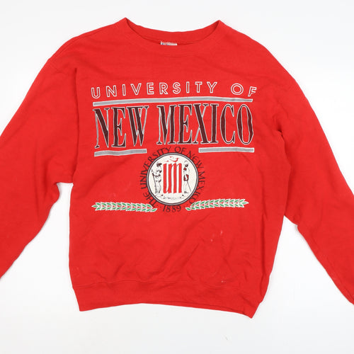 Haynes Mens Red Cotton Pullover Sweatshirt Size XL