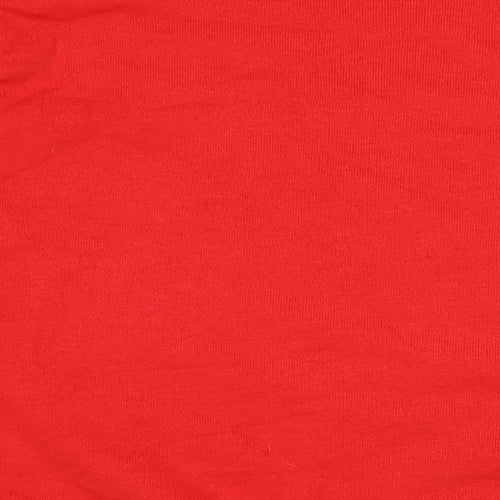 Haynes Mens Red Cotton Pullover Sweatshirt Size XL