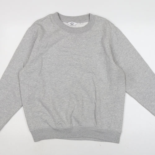 NEXT Womens Grey Cotton Pullover Sweatshirt Size S