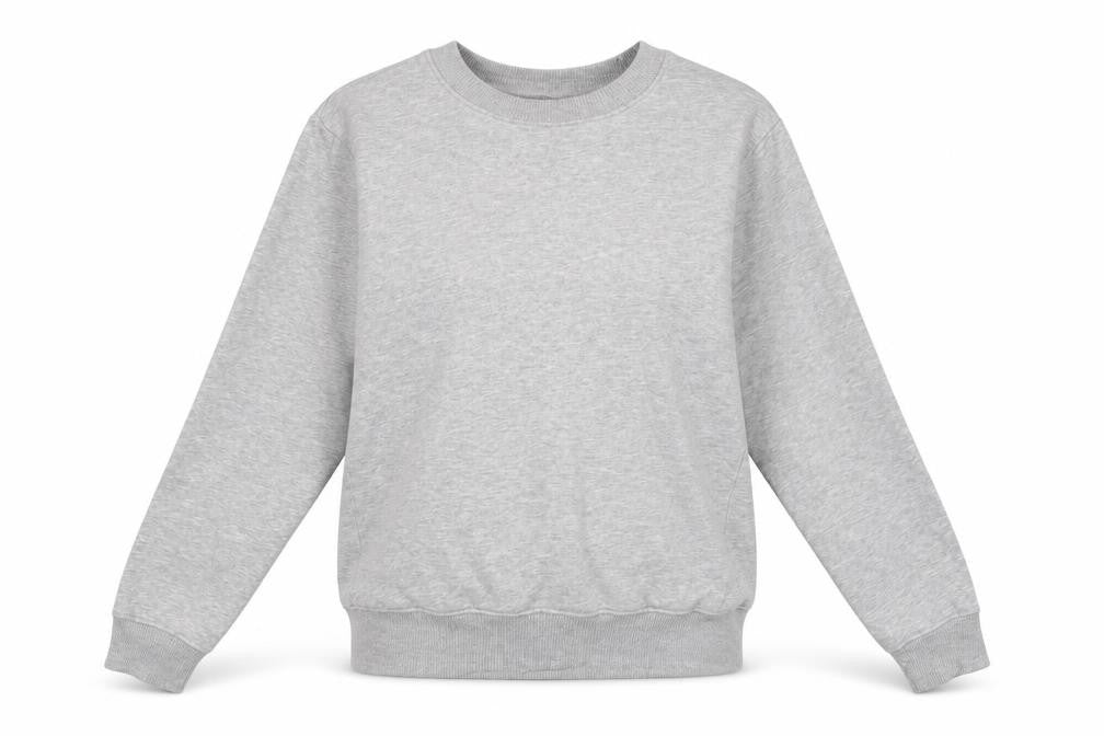 Front view of Next women’s grey cotton pullover sweatshirt, size S