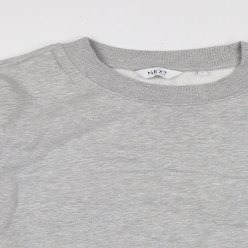 NEXT Womens Grey Cotton Pullover Sweatshirt Size S
