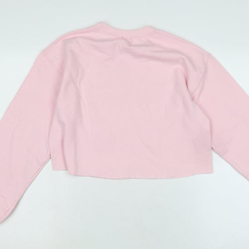 Skinny Dip Womens Pink Cotton Pullover Hoodie Size S