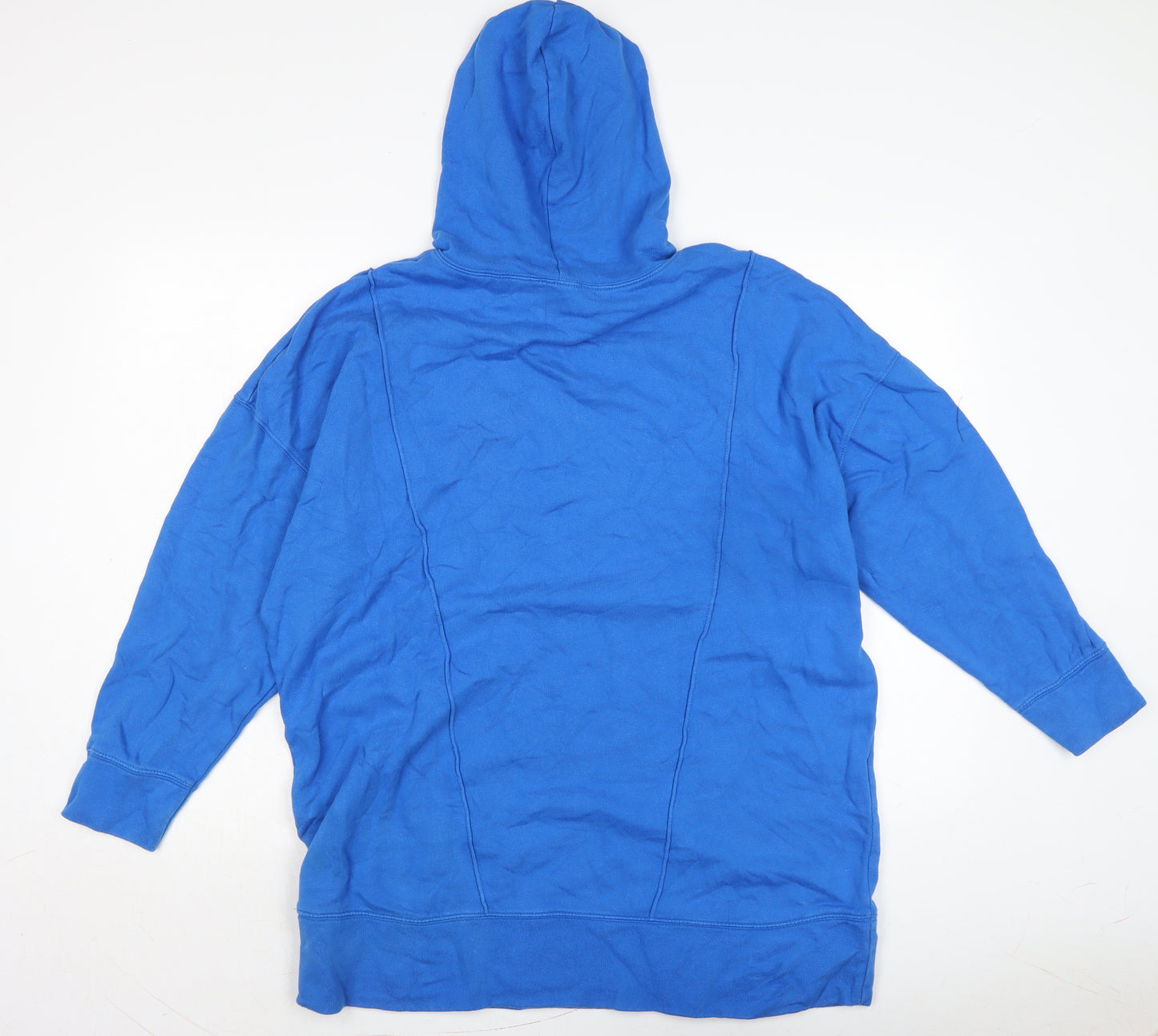 ASOS Womens Blue Cotton Pullover Hoodie Size 10