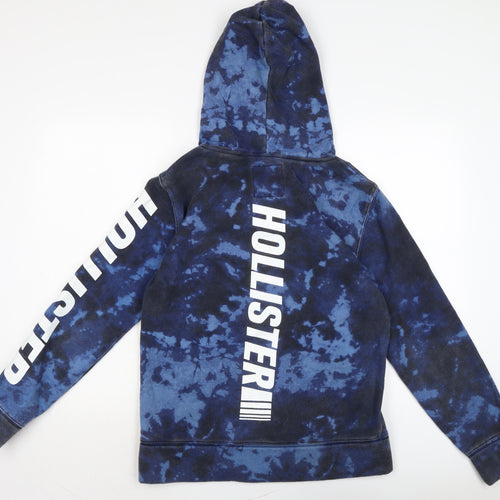 Hollister Mens Blue Cotton Pullover Hoodie Size S