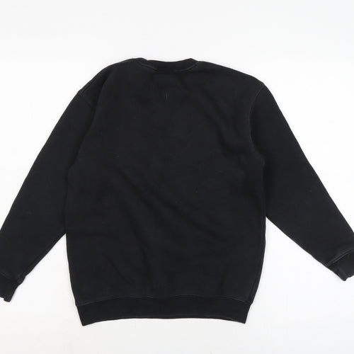 Addict Boys Black Cotton Pullover Sweatshirt Size 9 Years