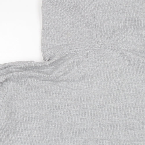 Zara Womens Grey Cotton Full Zip Hoodie Size S