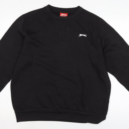 Slazenger Mens Black Cotton Pullover Sweatshirt Size L