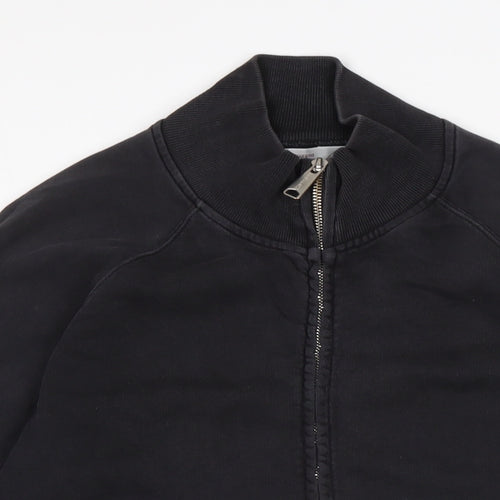 Carhartt Mens Grey Cotton Cardigan Sweatshirt Size M